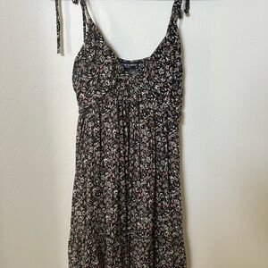 Floral Black and Pink Women's Dress Shoulder Ties